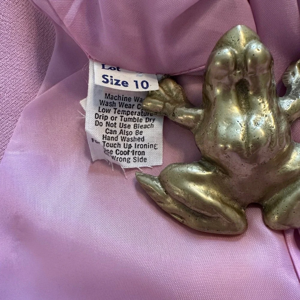 Vintage Haberdashery by Personal Pink Skirt Suit Set Size 10 Union Made